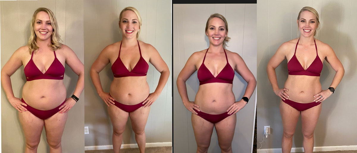 woman in bikini weight loss results